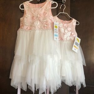 Match? NWT Rare Editions girls dressy dress sleeveless Easter tulle 3/3t or 5